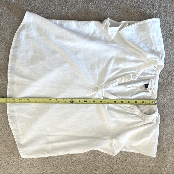 Universal Thread Flutter Short Sleeve Blouse - White - XS - Picture 6 of 11